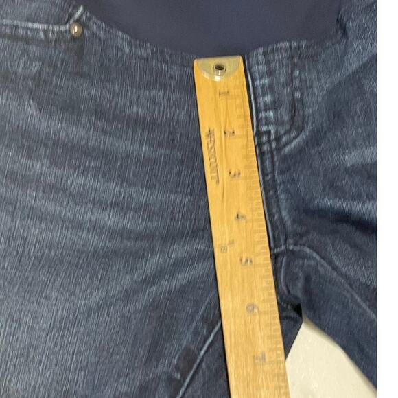 Ingrid & Isabel Maternity Skinny Jeans Over The Belly Dark Wash Denim Size 28 - Picture 5 of 12